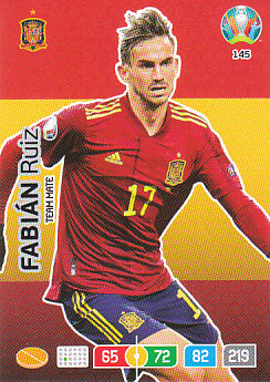 Fabian Ruiz Spain Panini UEFA EURO 2020#145